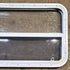 Used White Radius Opening Window : 41 1/2" W x 21 1/2" H x 1 7/8" D - Young Farts RV Parts