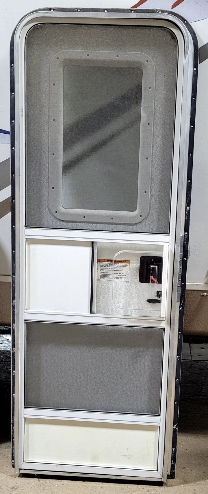 Used RV Radius Entry Door 25 5/8" W x 71 1/2" H - Young Farts RV Parts