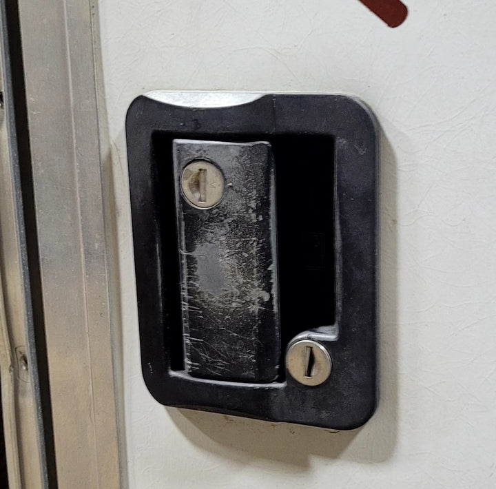 Used RV Radius Entry Door 25 5/8" W x 71 1/2" H - Young Farts RV Parts