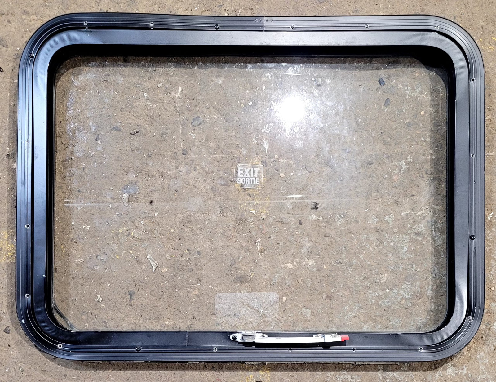 Used Black Radius Emergency Opening Window : 29 1/2