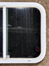 Used White Radius Opening Window : 23 1/2" W x 17 1/2" H x 1 3/4" D - Young Farts RV Parts