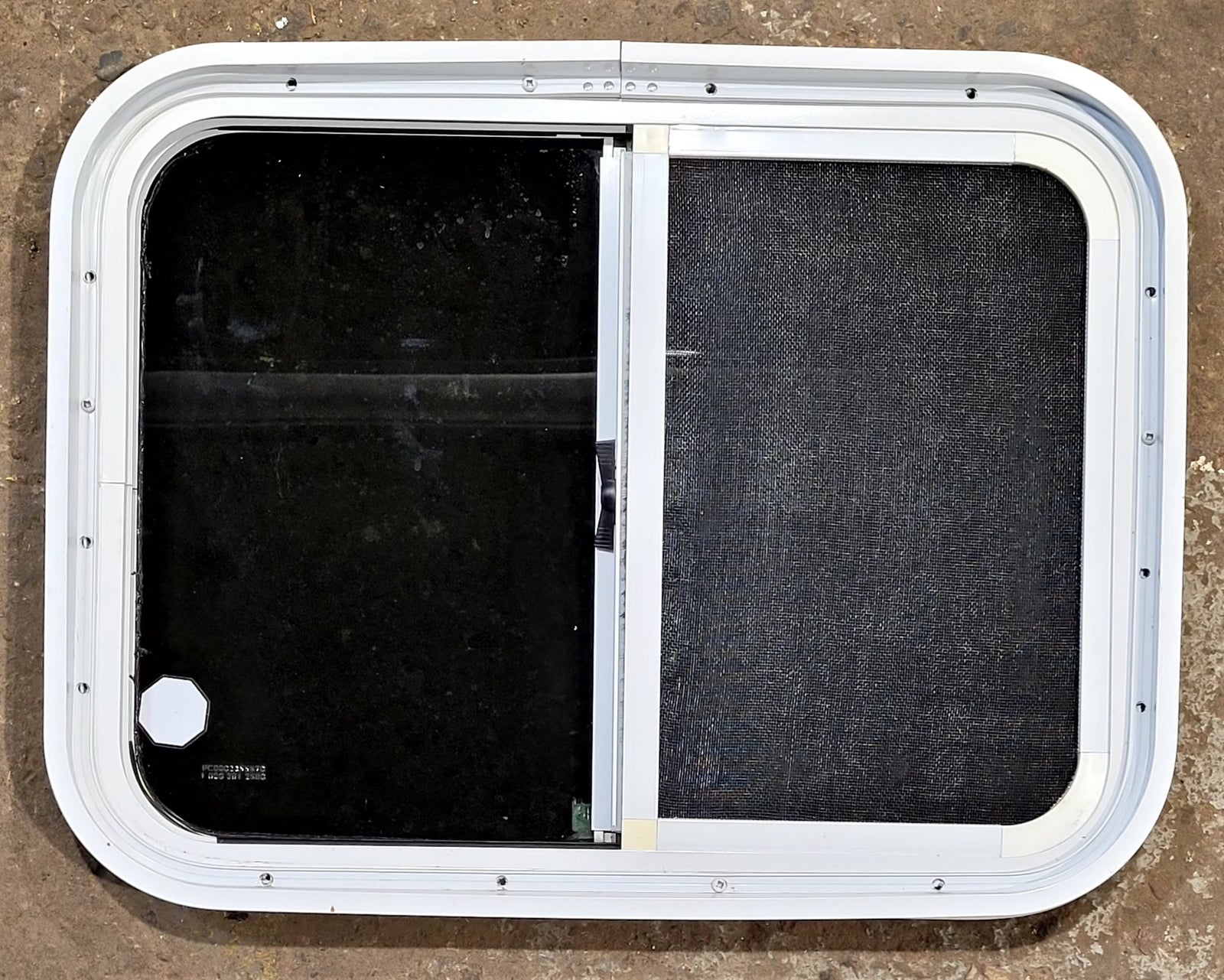 Used White Radius Opening Window : 23 1/2