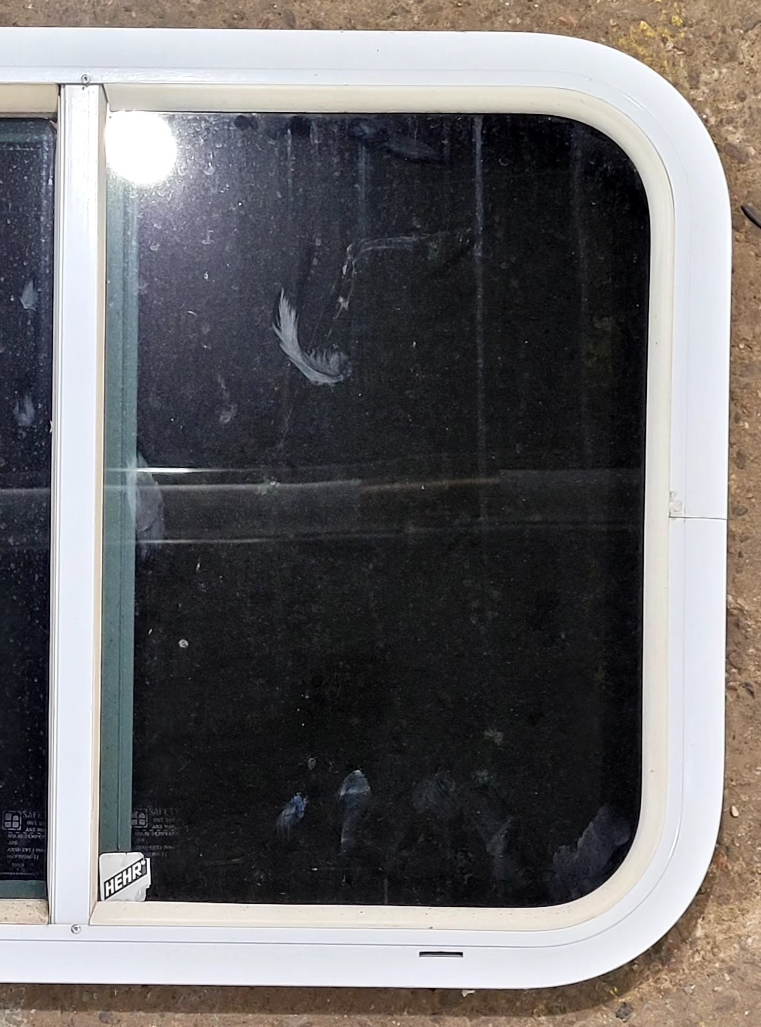 Used White Radius Opening Window : 23 1/2