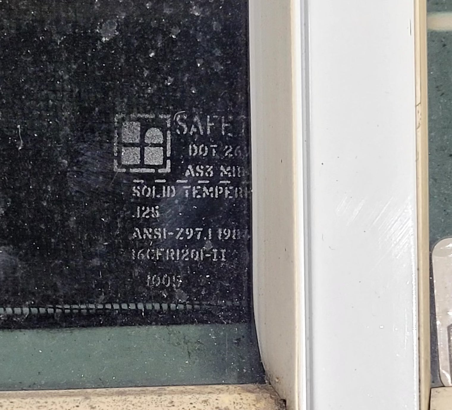 Used White Radius Opening Window : 23 1/2