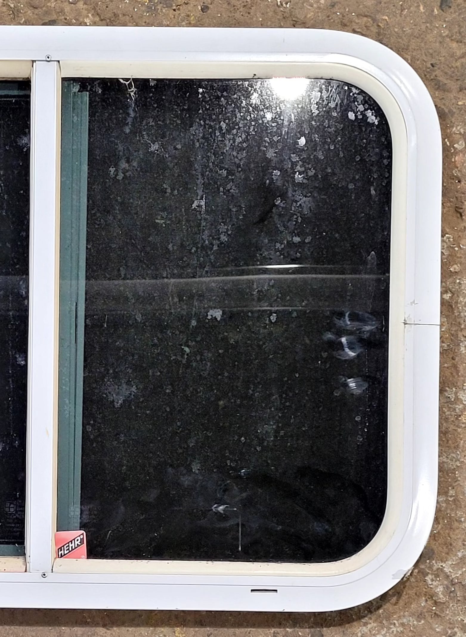 Used White Radius Opening Window : 23 1/2