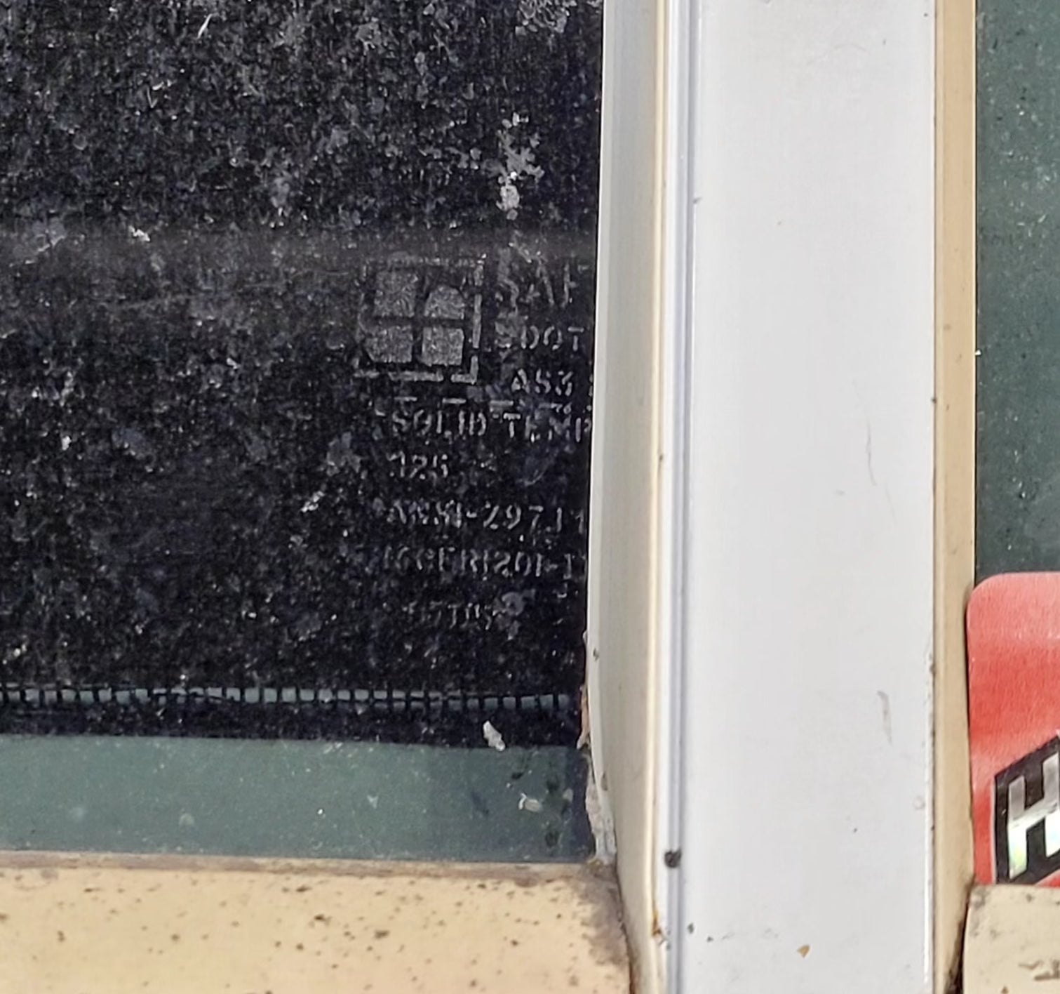 Used White Radius Opening Window : 23 1/2