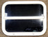 Used White Radius Opening Window : 23 1/2" W x 17 1/2" H x 1 1/2" D - Young Farts RV Parts