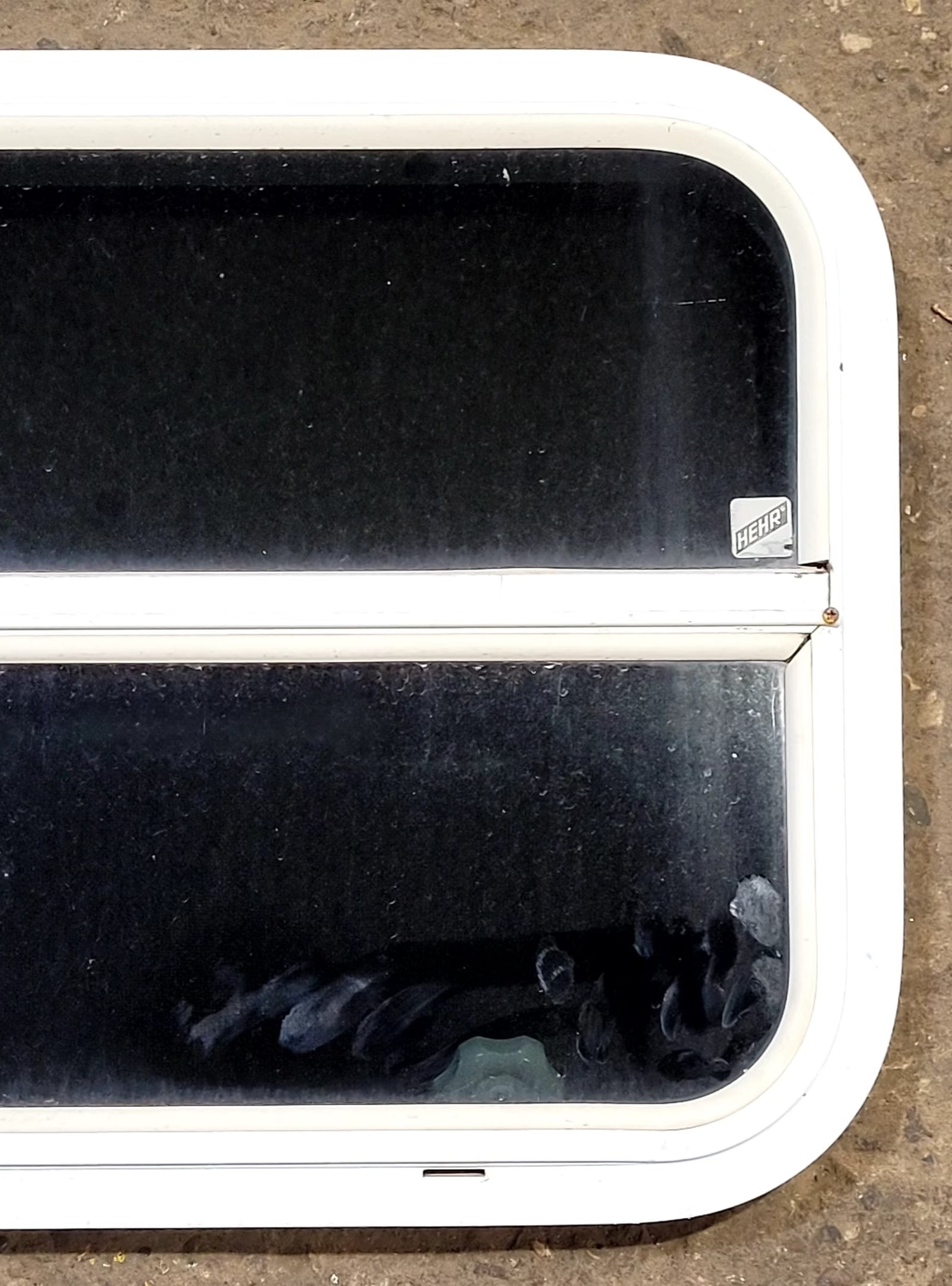Used White Radius Opening Window : 23 1/2