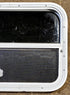 Used White Radius Opening Window : 23 1/2" W x 17 1/2" H x 1 1/2" D - Young Farts RV Parts