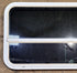 Used White Radius Opening Window : 41 1/2" W x 21 3/4" H x 1 3/4" D - Young Farts RV Parts