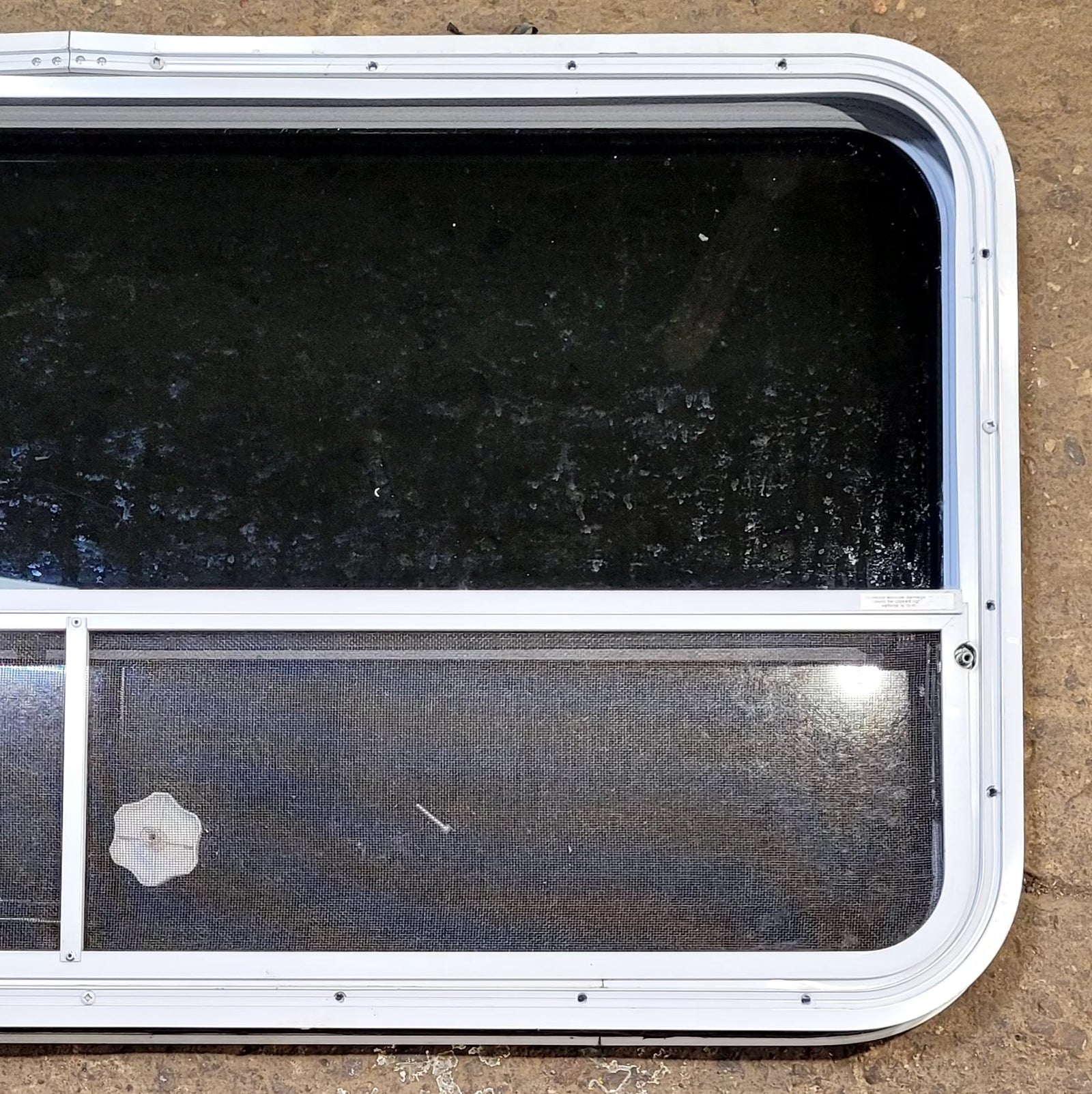 Used White Radius Opening Window : 41 1/2