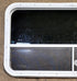 Used White Radius Opening Window : 41 1/2" W x 21 3/4" H x 1 3/4" D - Young Farts RV Parts