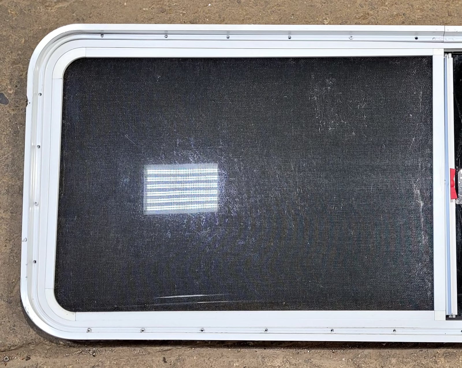 Used White Radius Emergency Opening Window : 59 1/2