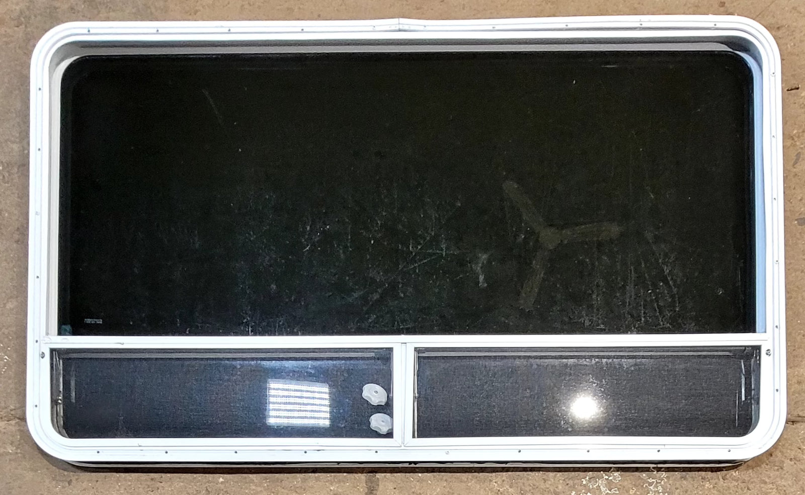 Used White Radius Opening Window : 59 1/2