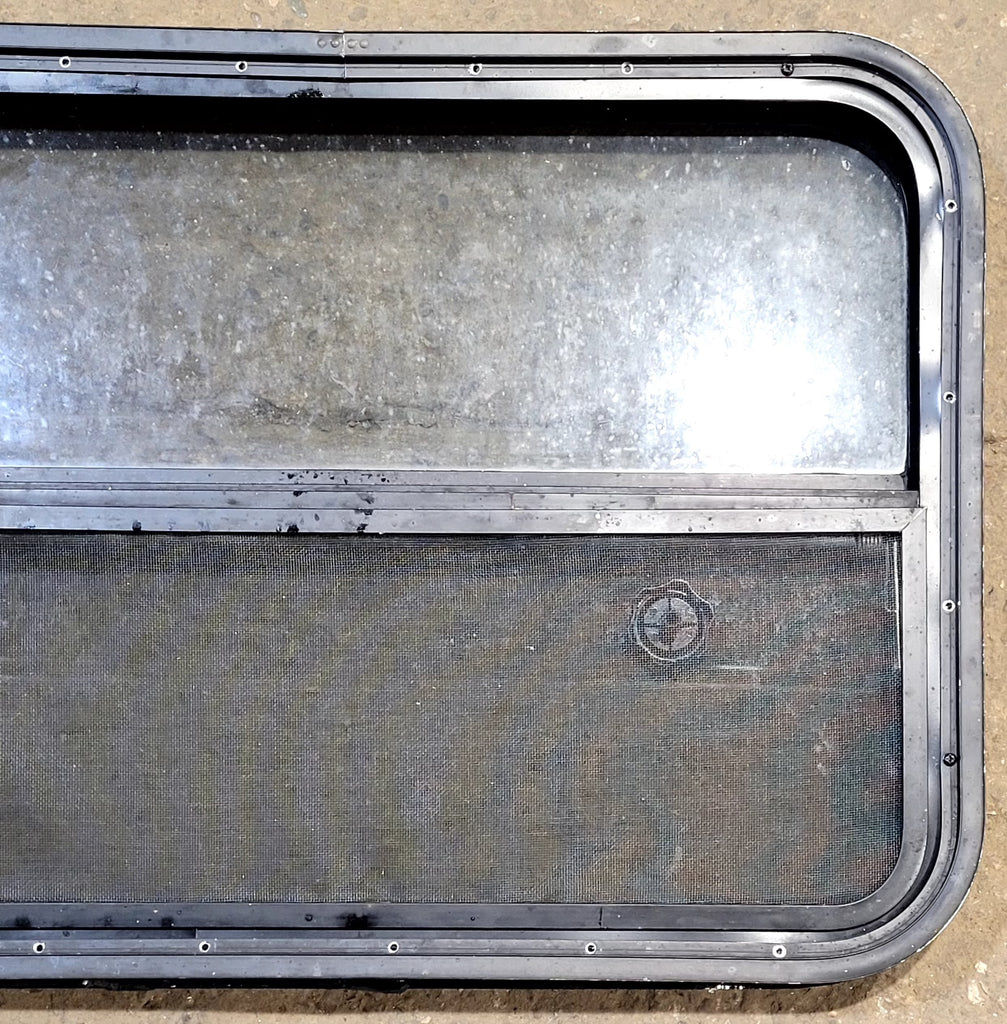 Used Black Radius Opening Window : 29 1/4" W x 21 1/4" H x 2" D