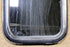 Used Black Radius Non Opening Window : 14 3/4" W x 18 1/4" H x 1 1/8" D - Young Farts RV Parts