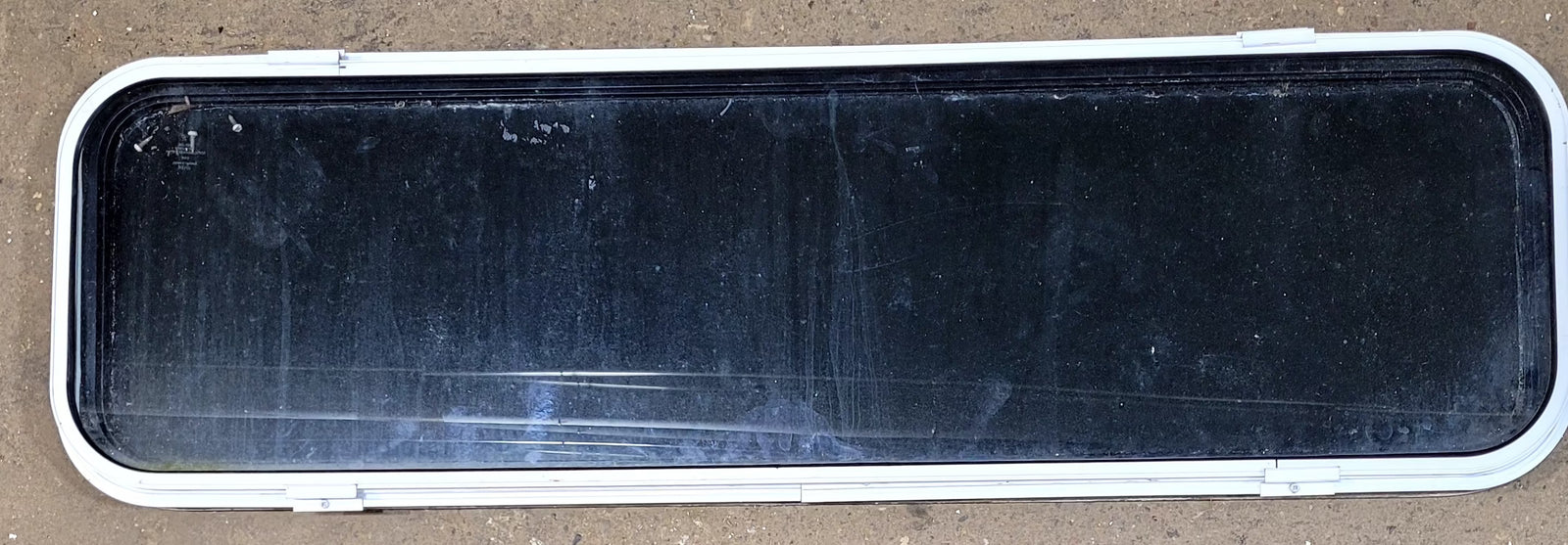 Used Black Radius Non Opening Window : 51 1/2