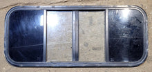 Load image into Gallery viewer, Used Black Radius Opening Window : 40 3/4&quot; W x 16 3/4&quot; H x 3/4&quot; D - Truck Camper Front Slider