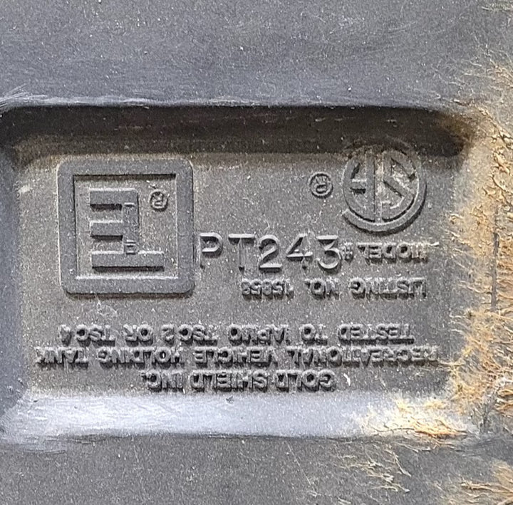 Used Waste/ Grey Water Tank 60 1/2" X 15" X 8 1/4" - Young Farts RV Parts