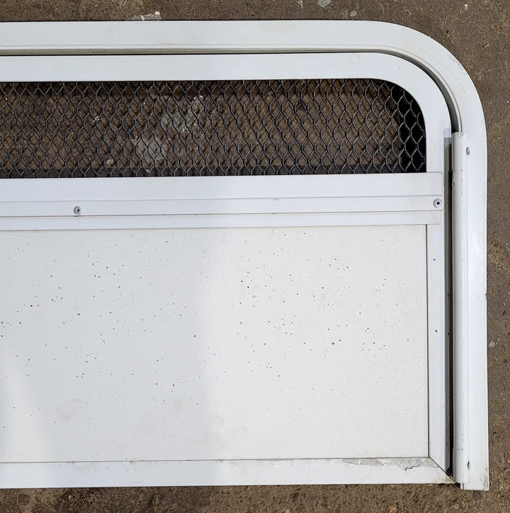 Used Radius Cornered Battery / Propane Cargo Door 22" x 13" x 3/4" D - Young Farts RV Parts