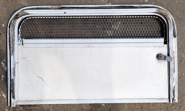 Used Radius Cornered Battery / Propane Cargo Door 22" x 13" x 3/4" D - Young Farts RV Parts