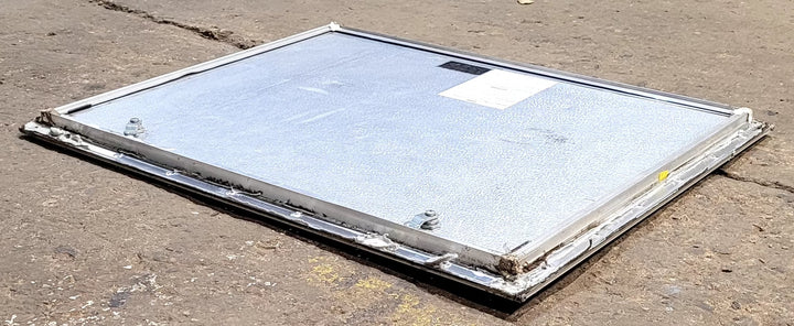 Used Square Cornered Cargo Door 30" x 23 3/4" x 3/4"D - Young Farts RV Parts