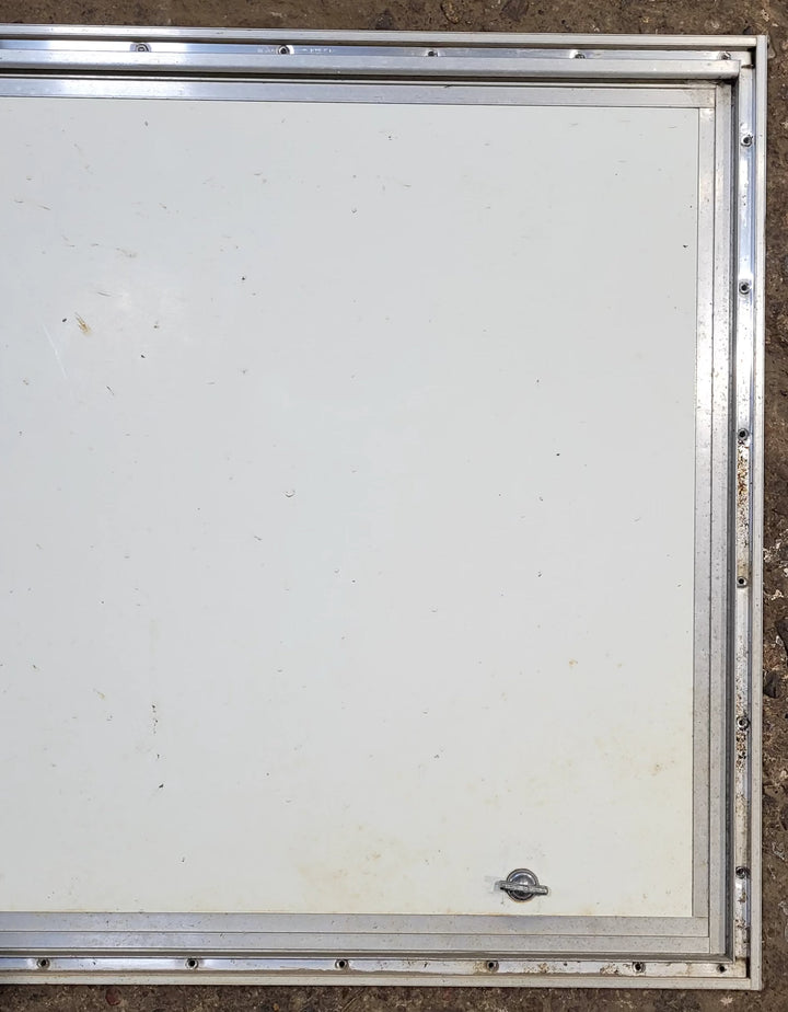 Used Square Cornered Cargo Door 30" x 23 3/4" x 3/4"D - Young Farts RV Parts