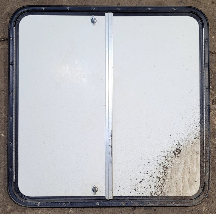 Used Radius Cornered Propane Cargo Door 30 1/4" x 30 1/4" x 5/8"D - Young Farts RV Parts