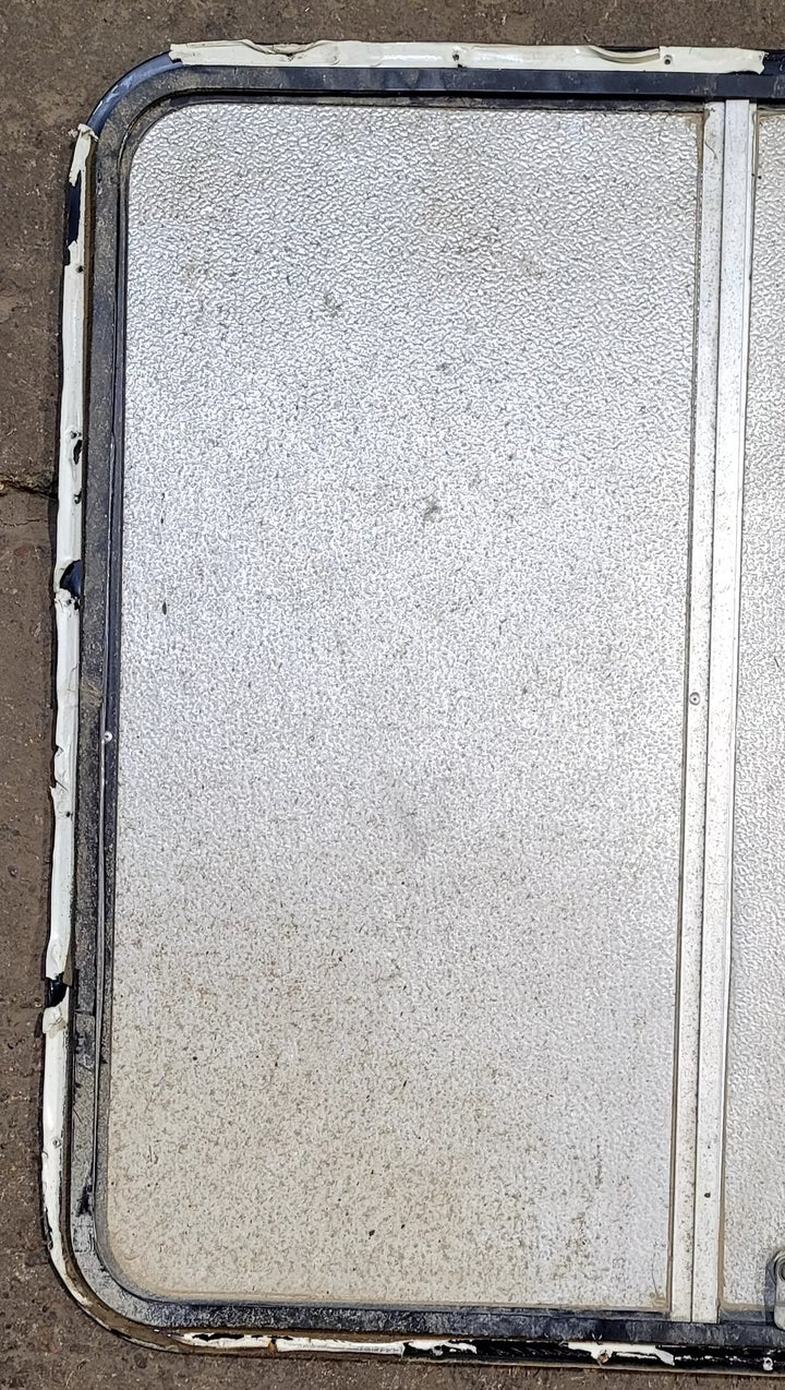Used Radius Cornered Propane Cargo Door 30 1/4" x 30 1/4" x 5/8"D - Young Farts RV Parts
