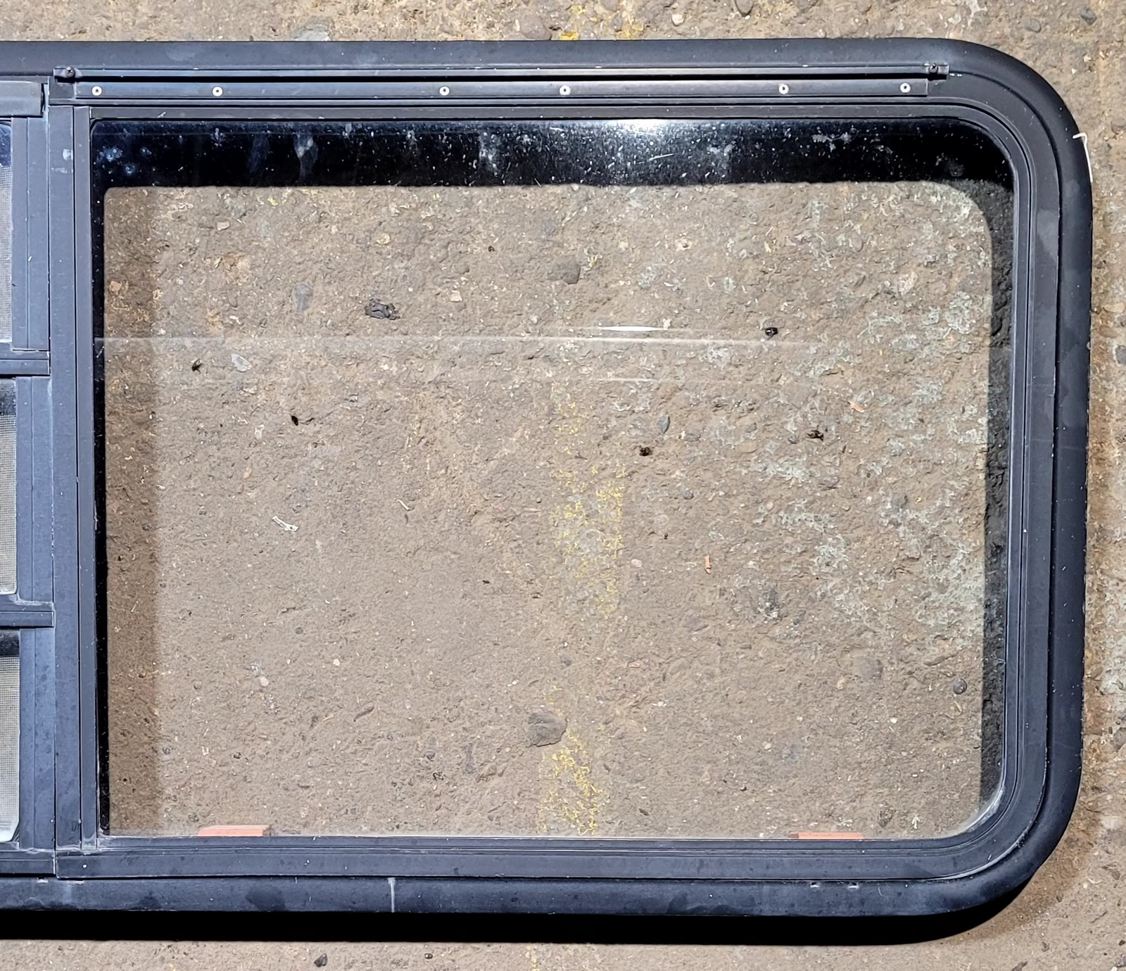 Used Black Radius Emergency Opening Window : 47 1/4