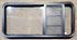 Used Black Radius Emergency Opening Window : 47 1/4" W x 22 1/4" H x 1 3/4" - Young Farts RV Parts