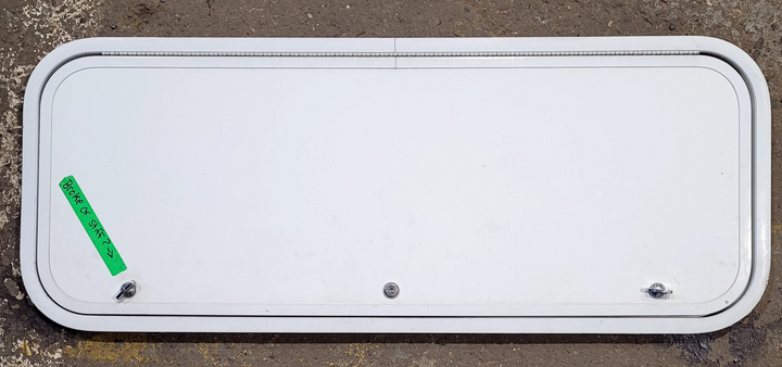 Used Radius Cornered Cargo Door 39 7/8" x 15" x 1"D - Young Farts RV Parts