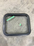 Used Black Radius Non Opening Window : 21 1/2" W X 17 1/2" H X 2" D