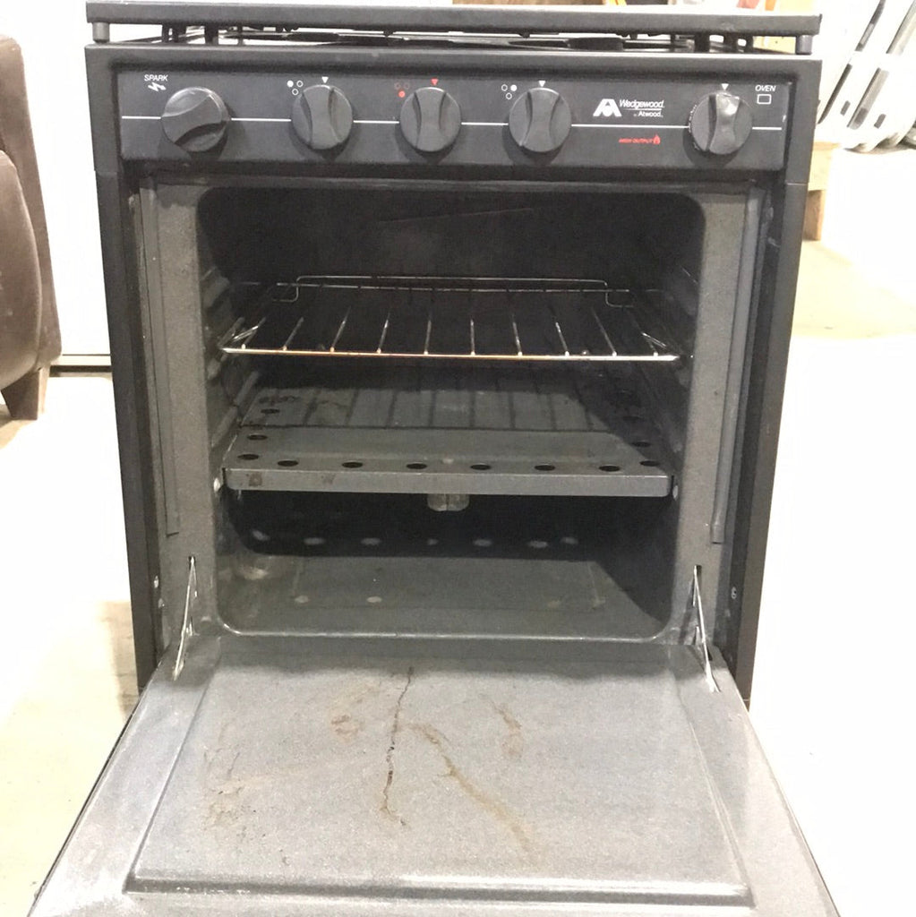 Used Atwood / Wedgewood range stove 3-burner R2137BGP - Young Farts RV Parts