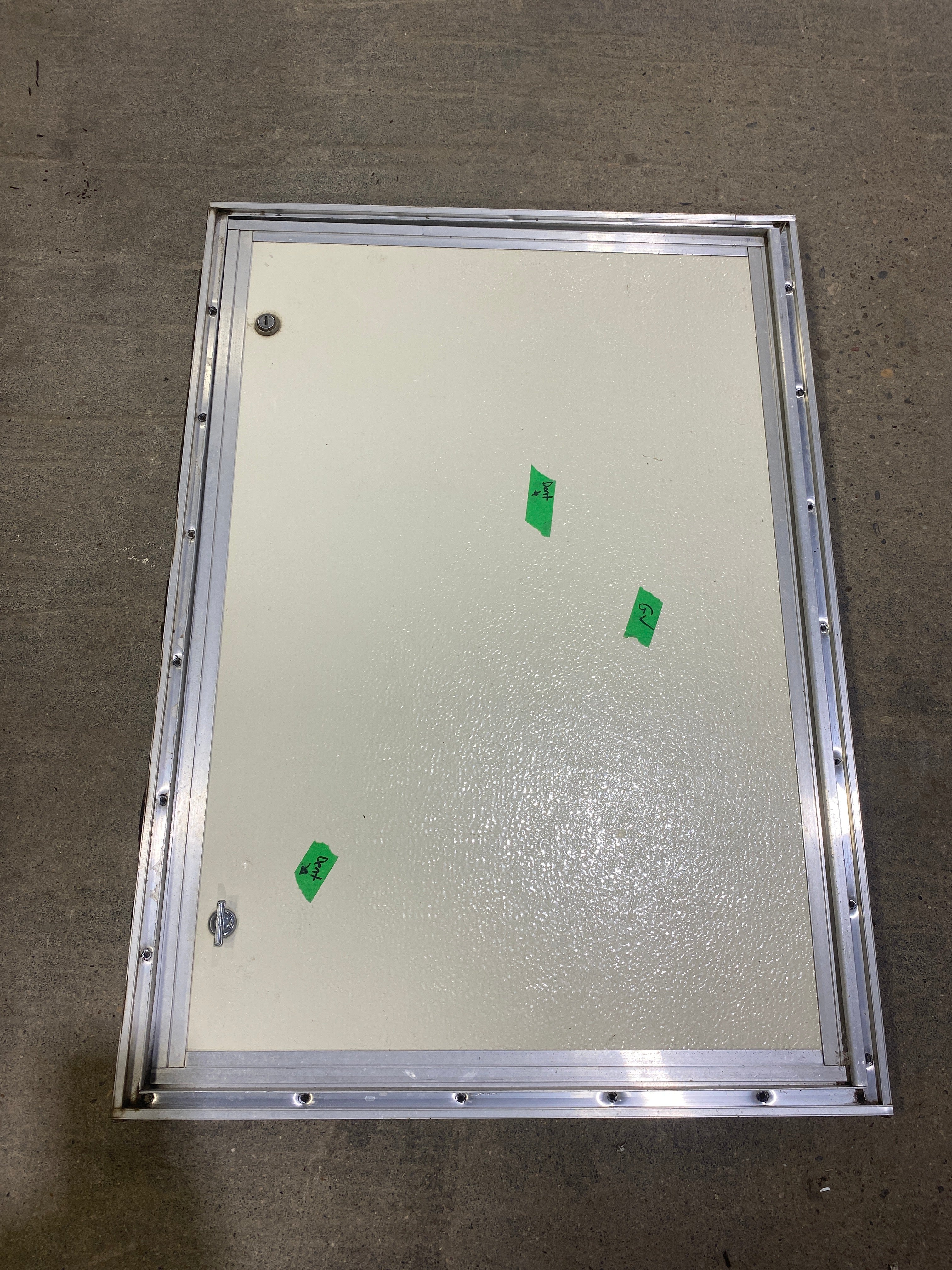 Used Square Cornered Cargo Door 29 1/2" W x 21 3/4" H X 3/4" D