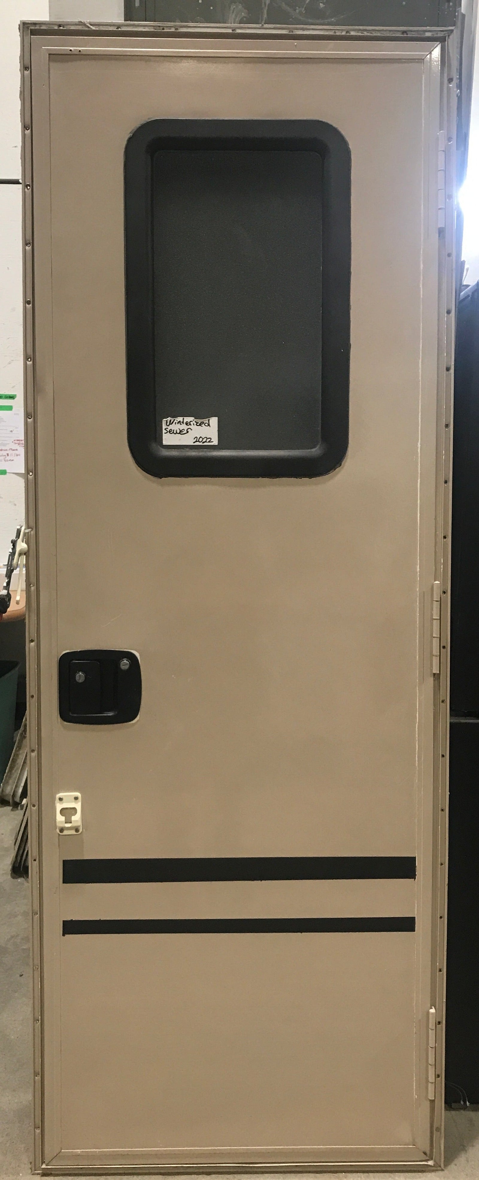 Used RV Square Corner Entry Door 27 3/4