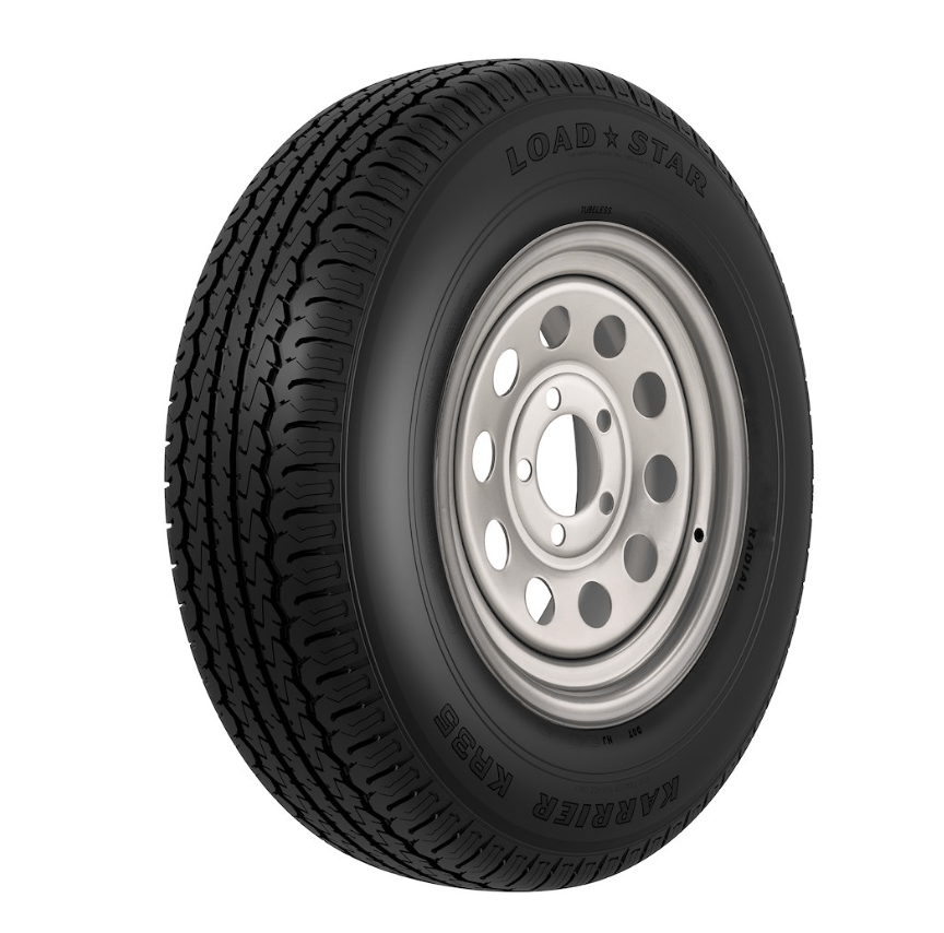 235/80R16 Tire E/8H Trailer Wheel Mini Modular Silver - Young Farts RV Parts