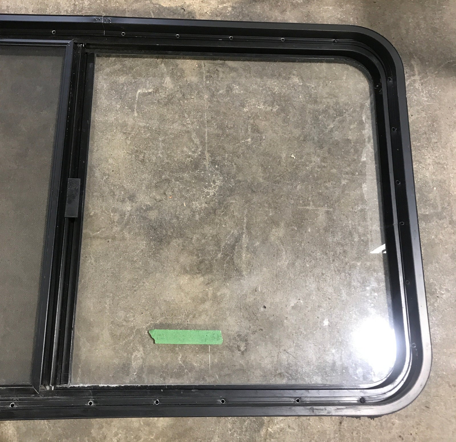 Used Black Radius Opening Window : 45 1/2