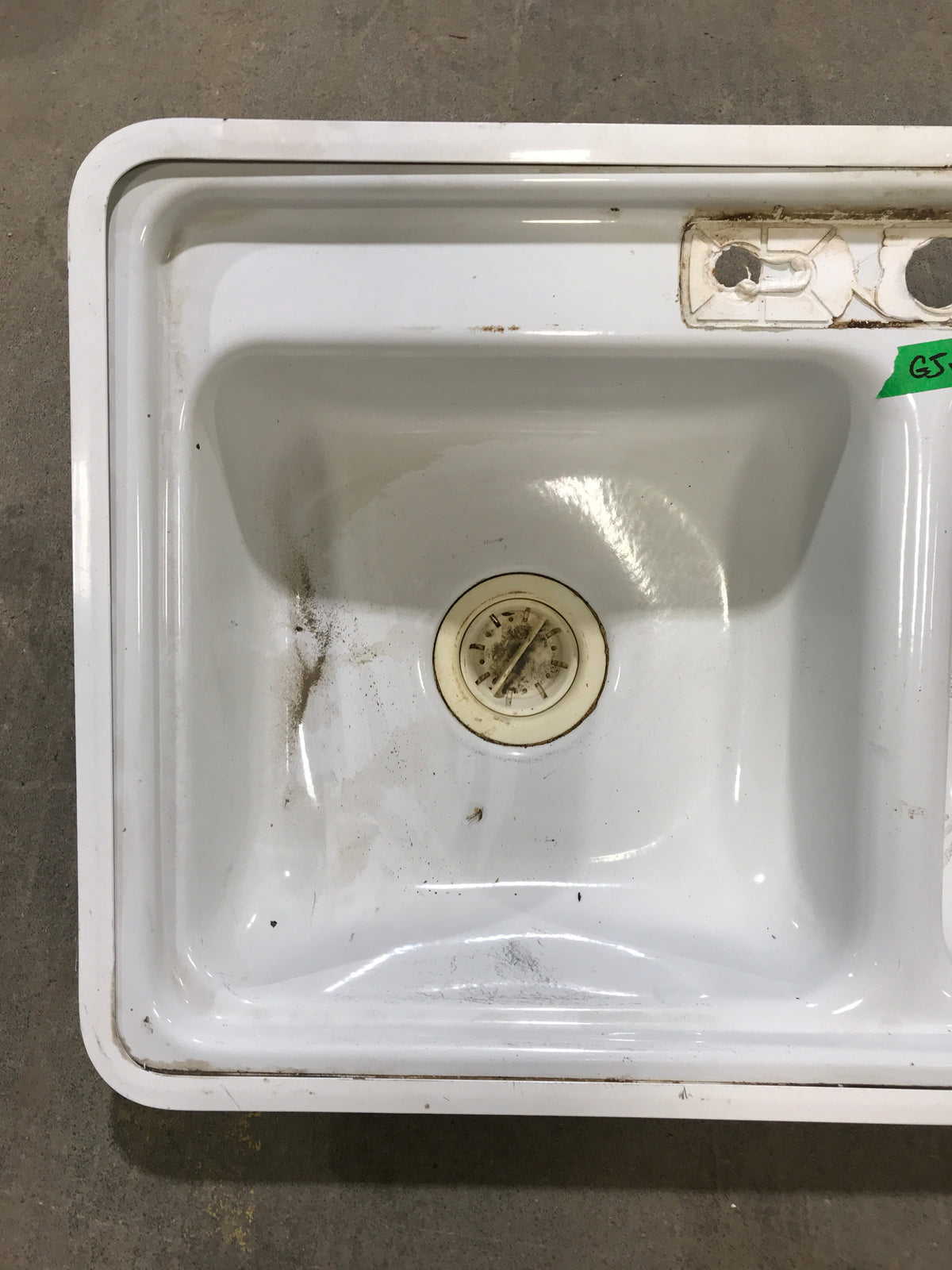 Used Double Kitchen Sink 33” W x 19” L