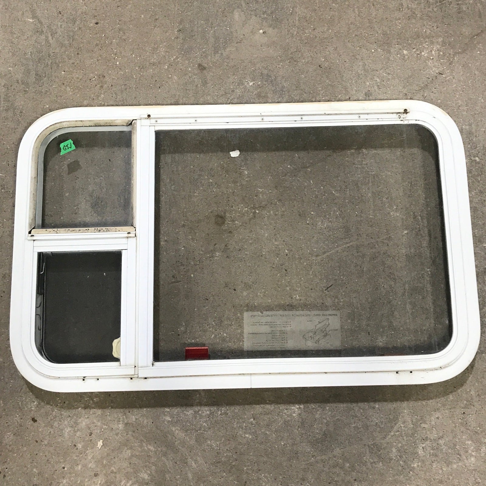 Used White Radius Emergency Opening Window : 35 1/2
