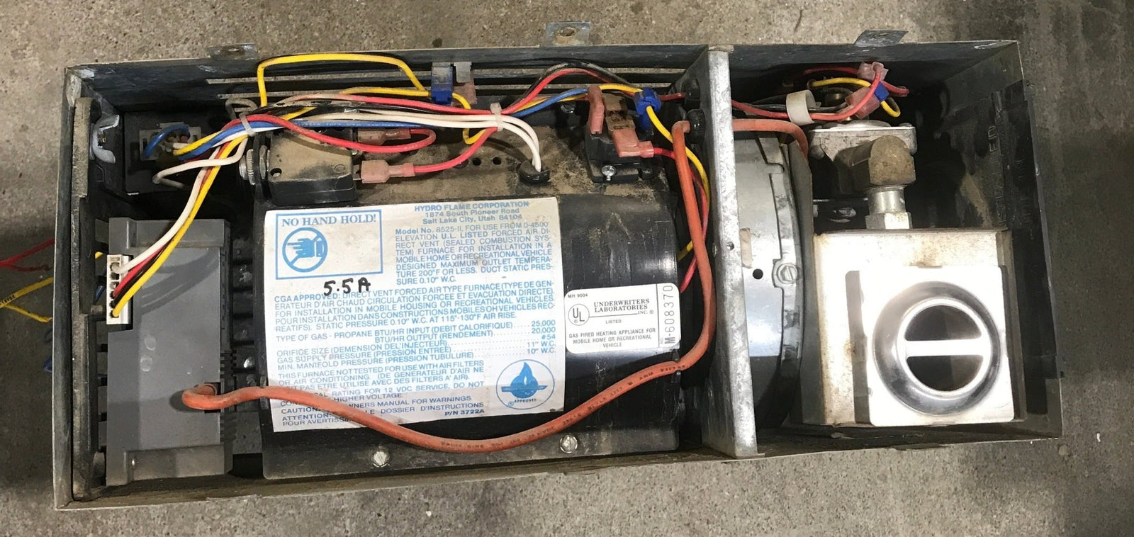 25000 BTU Used 8525 II Atwood / Hydro Flame RV Propane Furnace - Young Farts RV Parts