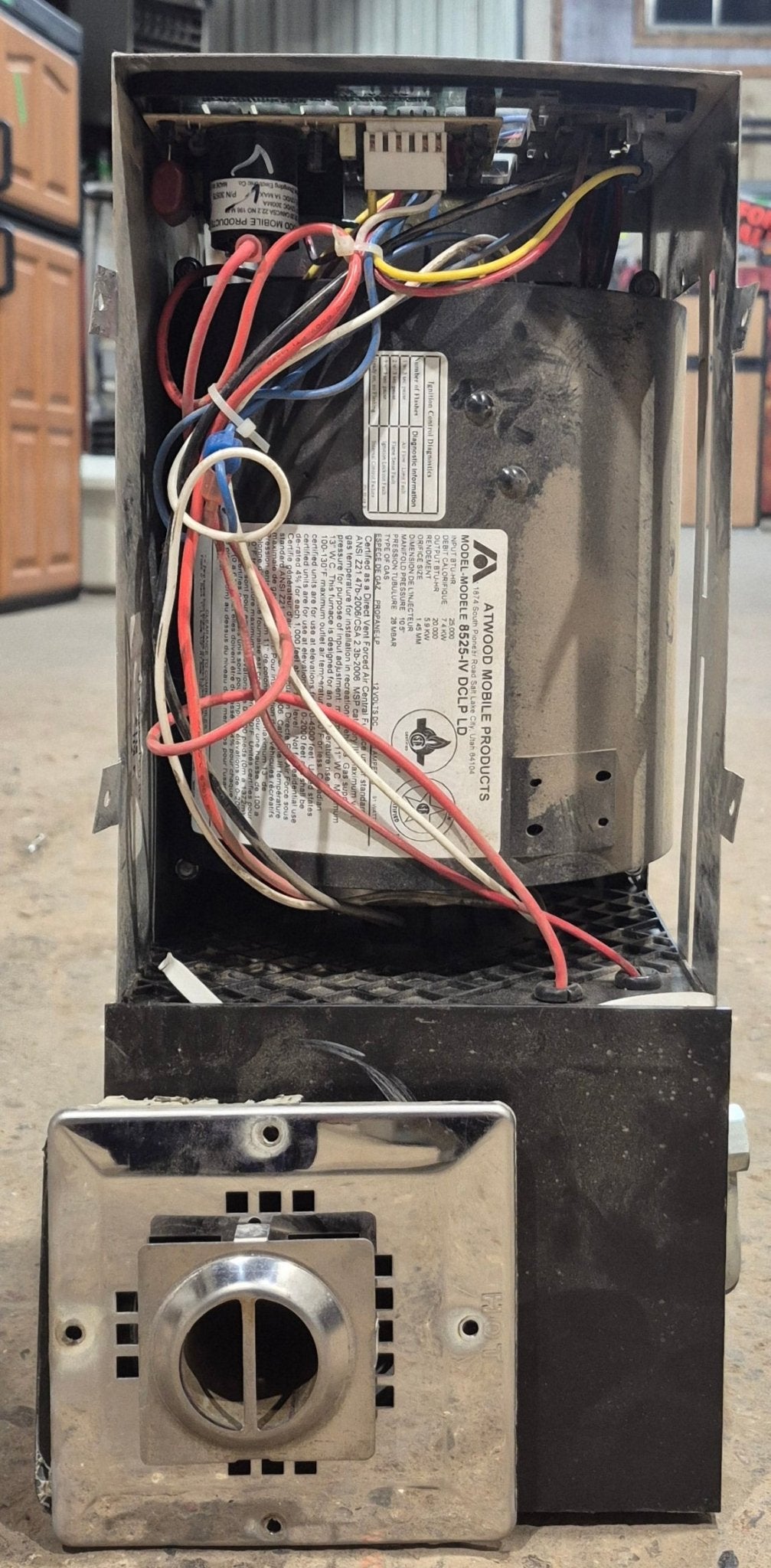 25,000 BTU USED 8525 - IV - DCLP Atwood / Hydro Flame RV Propane Furnace - Young Farts RV Parts