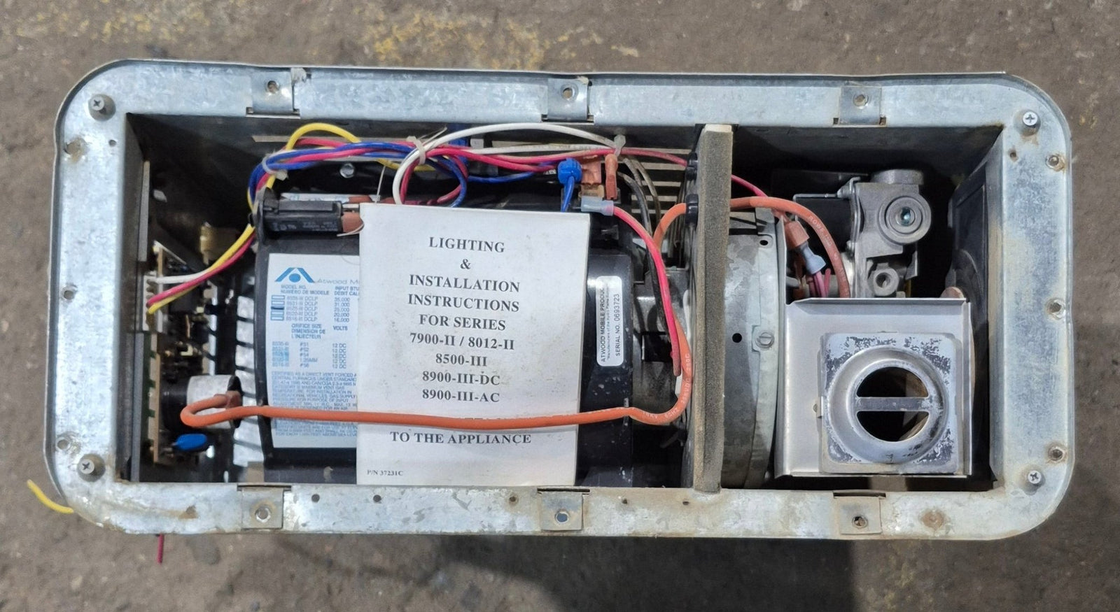 25,000 BTU Used Atwood / Hydro Flame RV Propane Furnace - 8525 III DCLP - Young Farts RV Parts