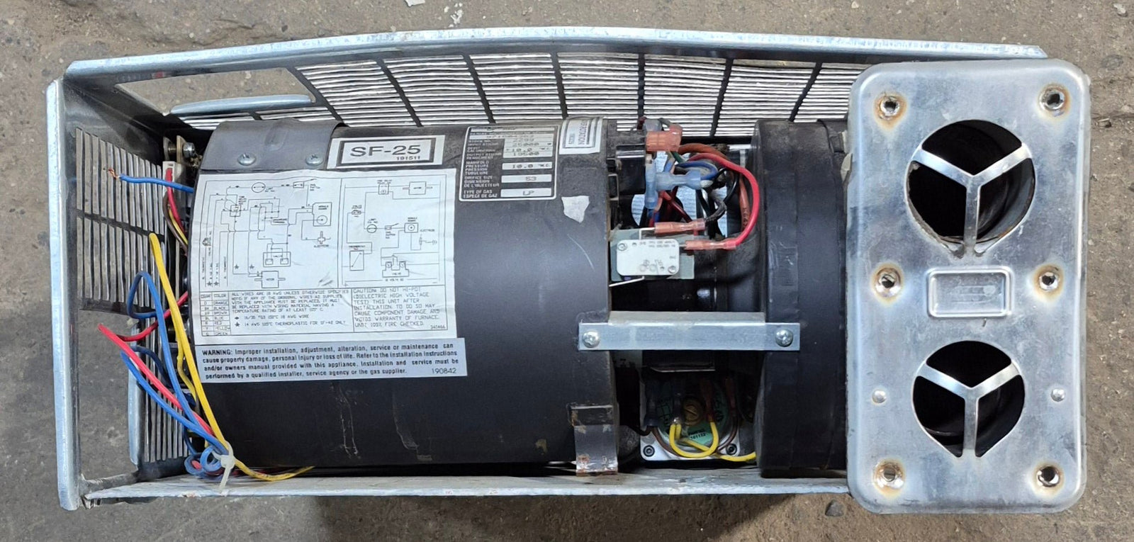 25,000 BTU USED SF - 25F Suburban RV Propane Furnace - Young Farts RV Parts