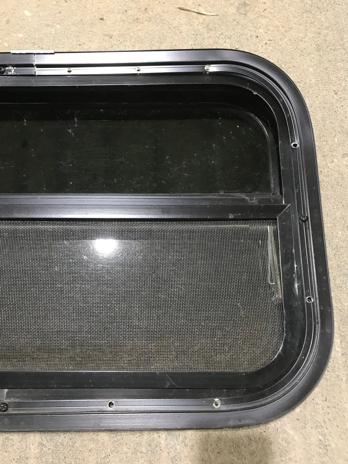 Used Black Radius Opening Window : 23 1/2