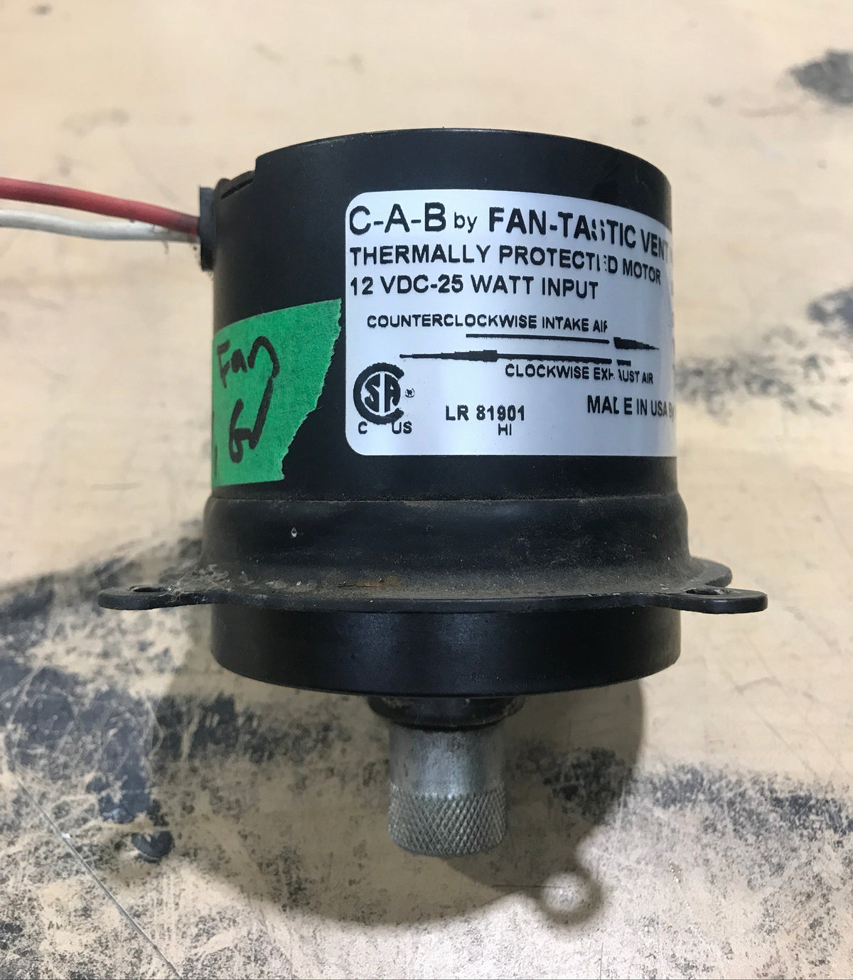 Used Fantastic Roof Vent Motor - 8000