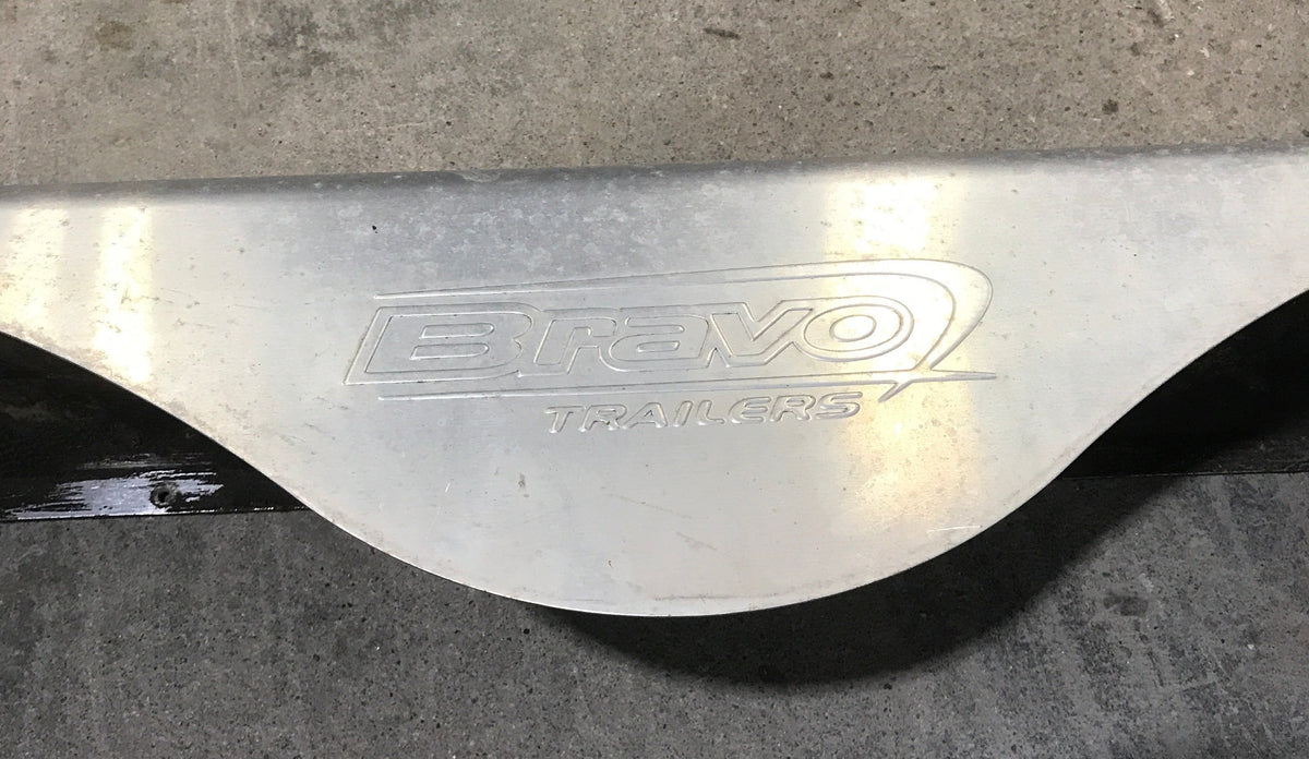 Used Aluminum Tandem Teardrop Trailer Fender 67