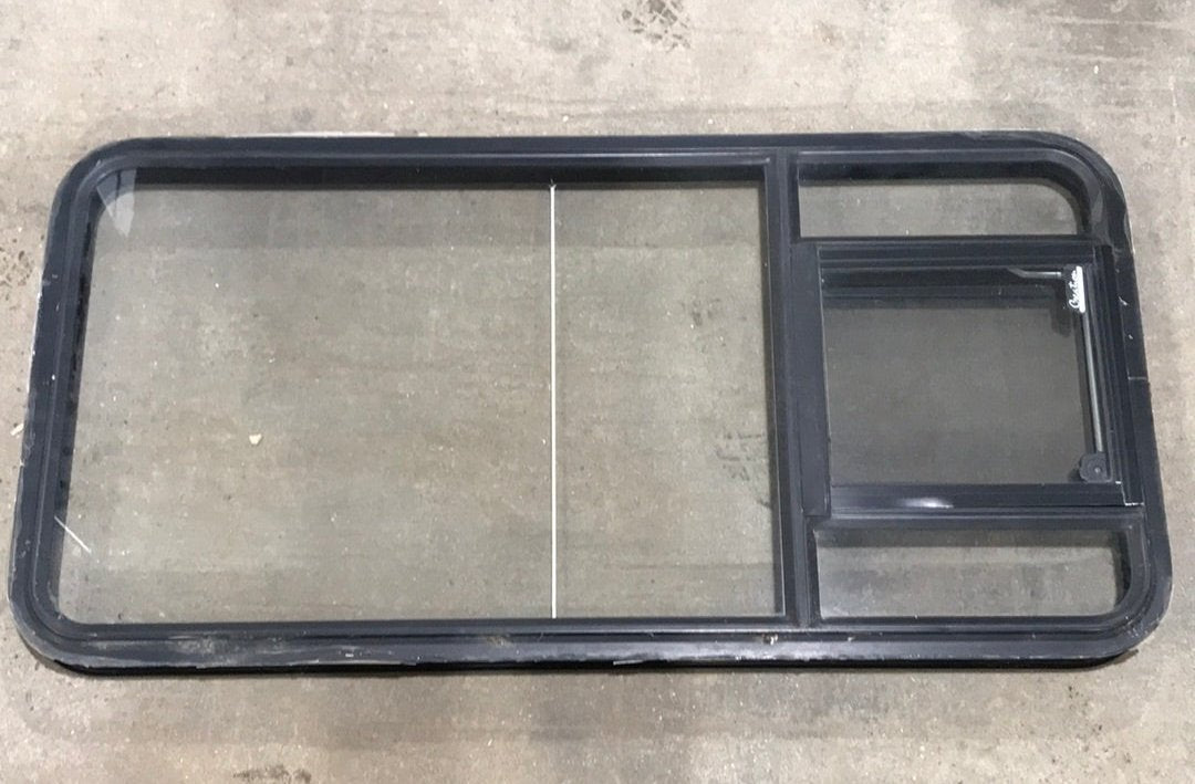 USED Black Radius Opening Window : 47 1/4" W x 23" H x 2" D