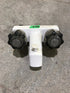 Used 4" Shower Faucet With Diverter, Bone, Smoked Knobs