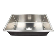 Load image into Gallery viewer, 27X16X7 Stainless Steel Single Bowl Square Sink (Under Mount) - Young Farts RV Parts